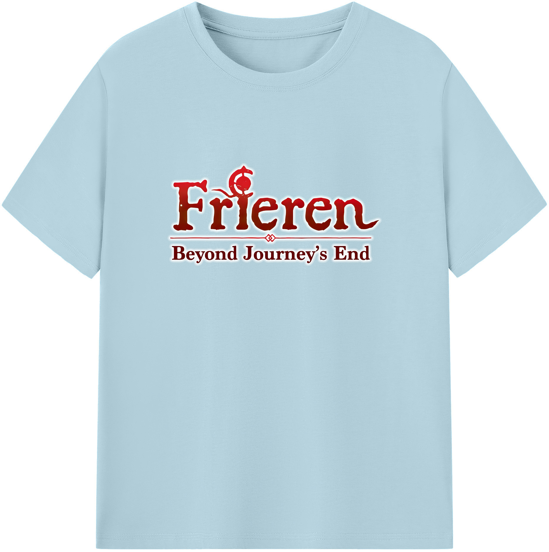 （画像用） 葬送のフリーレン Frieren 綿100％半袖Tシャツ（フロントプリント）
